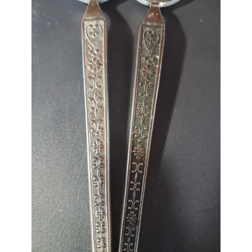 2‎ Vintage Riviera Cordova Stainless Steel Flatware Japan MCM  7.5